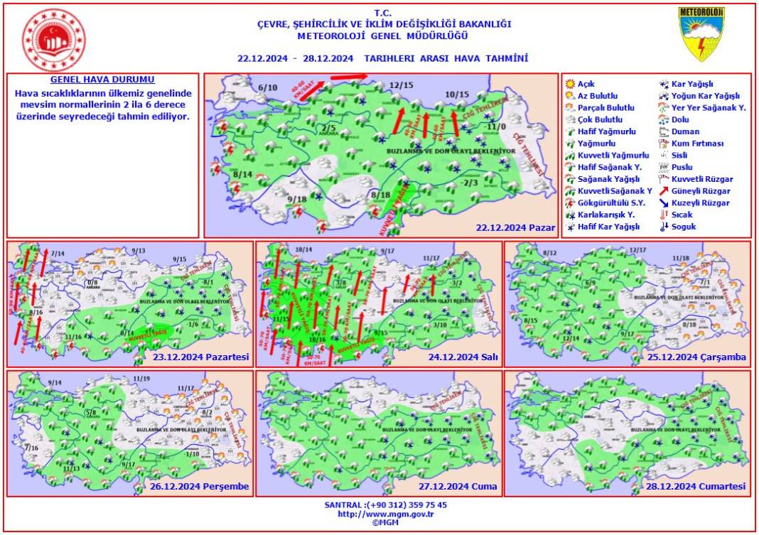 Meteoroloji haritası renklendi! Konya’da yüzler gülüyor 17